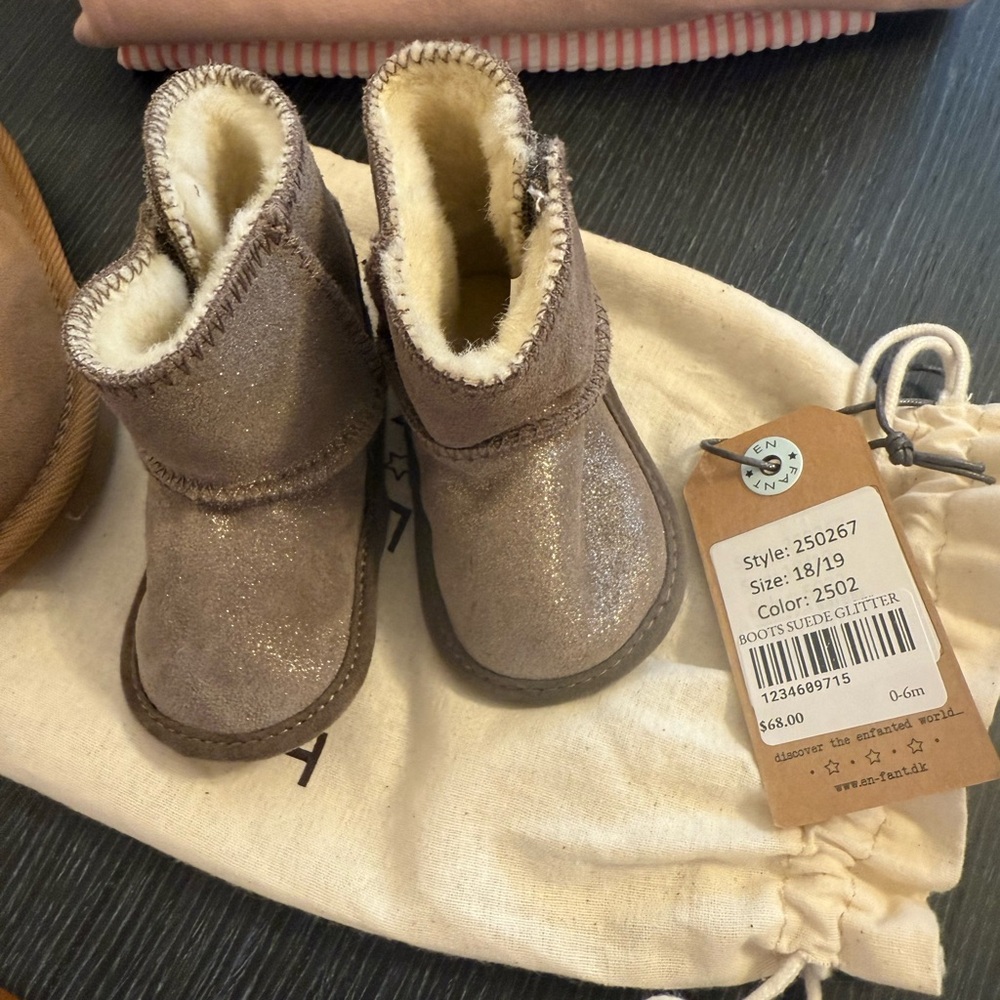 Glittery Baby Walker Boots
